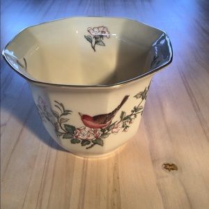 Lenox Serenade Cache Pot Porcelain Birds USA